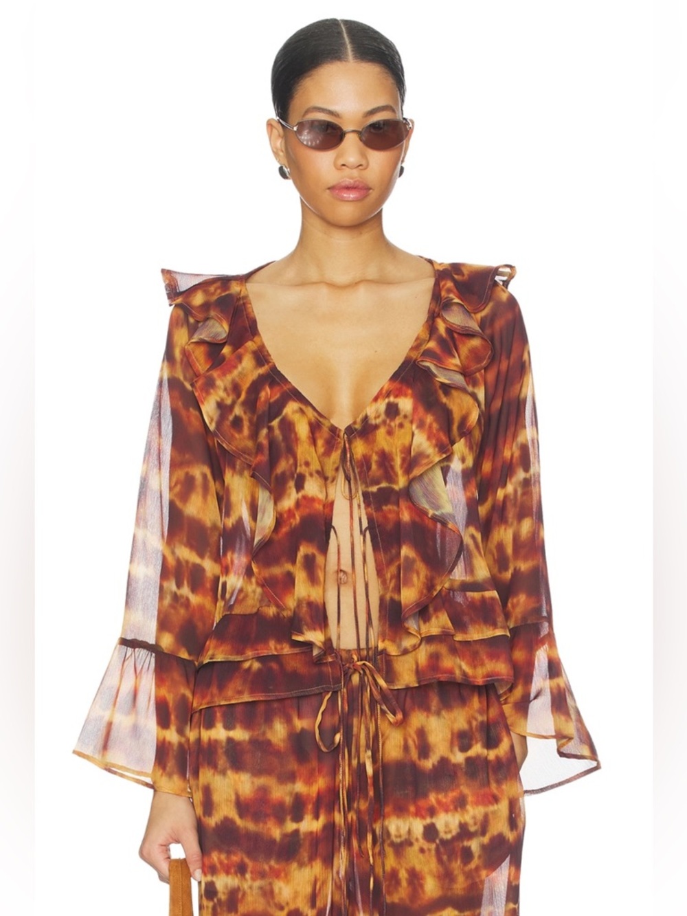 NWT Leslie Amon Olivia top in tie dye